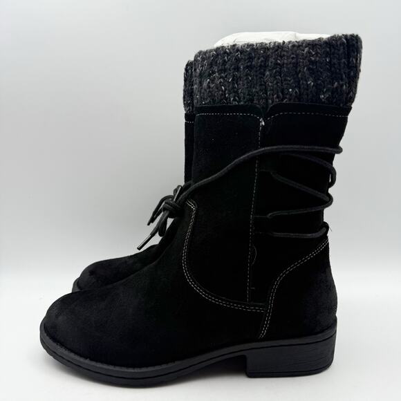 Comfortiva Womens Salem Casual Boots US 7 WIDE EU 38 Black Suede Waterproof NIB - Picture 9 of 12